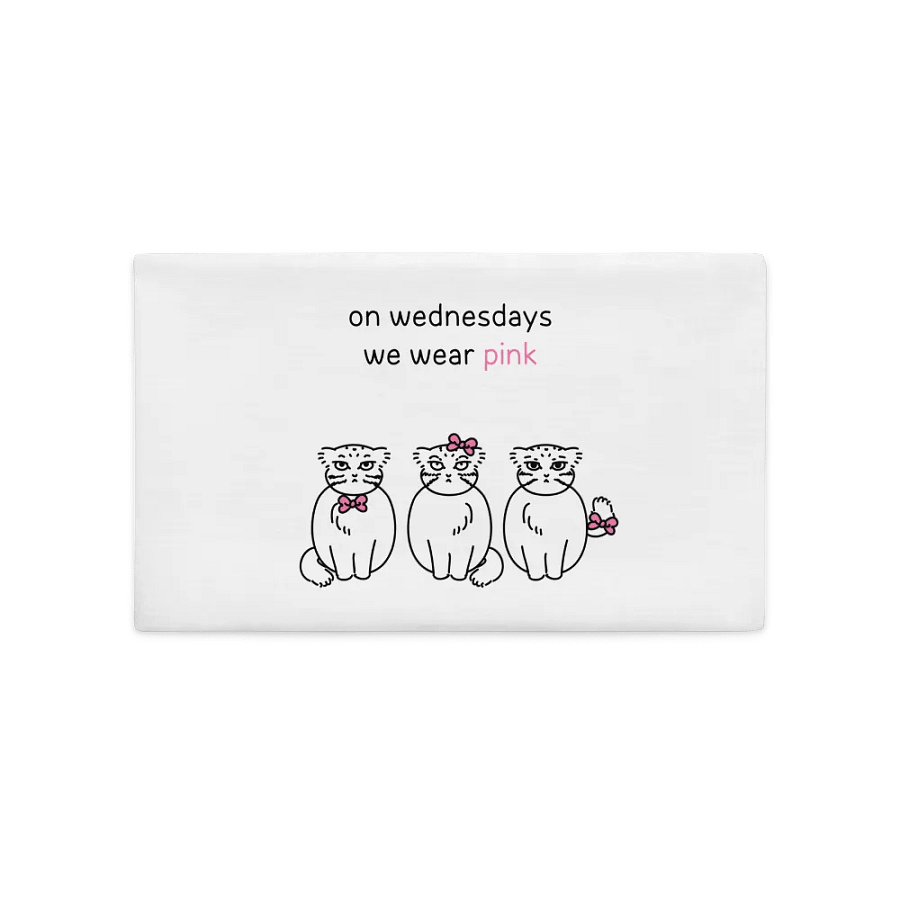 Pink Wednesdays Manul - Pillow Case product image (2)