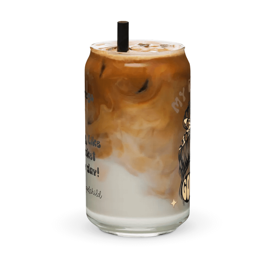 Godmother proposal birthday gift retro iced coffee cup with lid and straw product image (12)