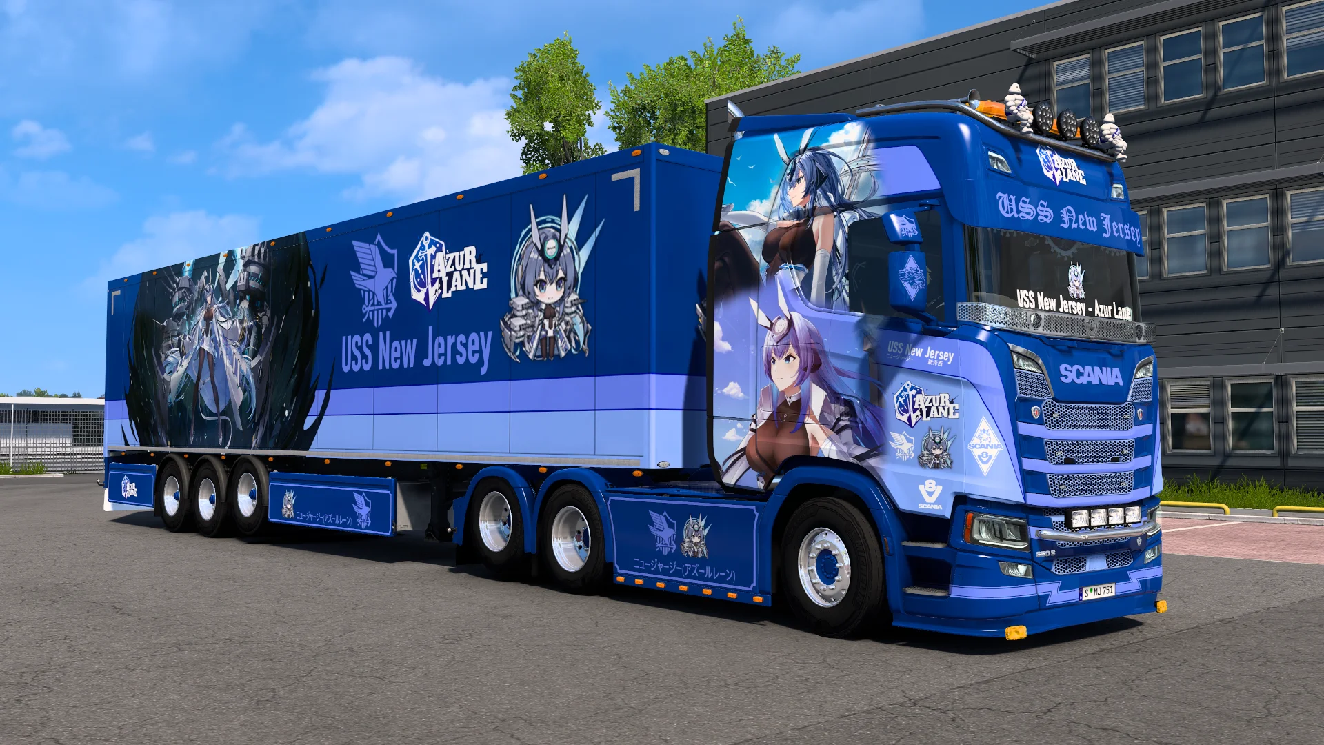 [ETS2] USS New Jersey - Azur Lane [Combo Skin] product image (1)