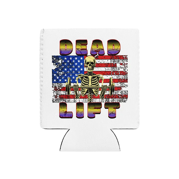Dead Lift Weightlifting Skeleton Can Cooler product image (2)