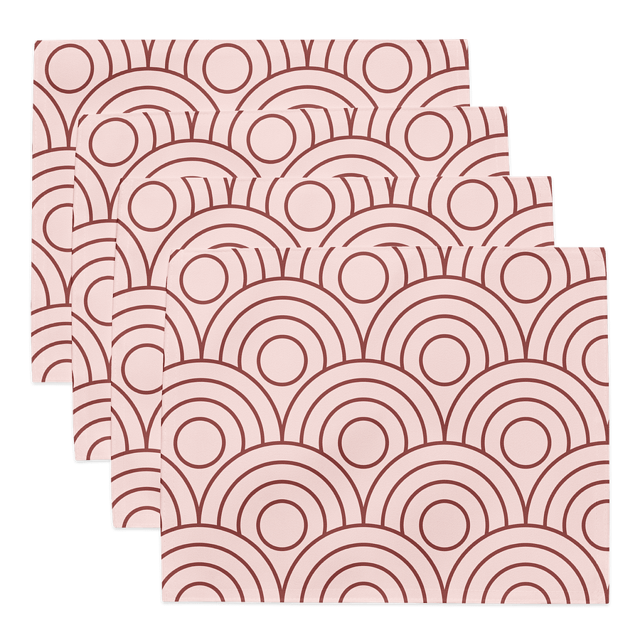 Scalloped Symmetry Placemat Set (Set of 4) product image (1)