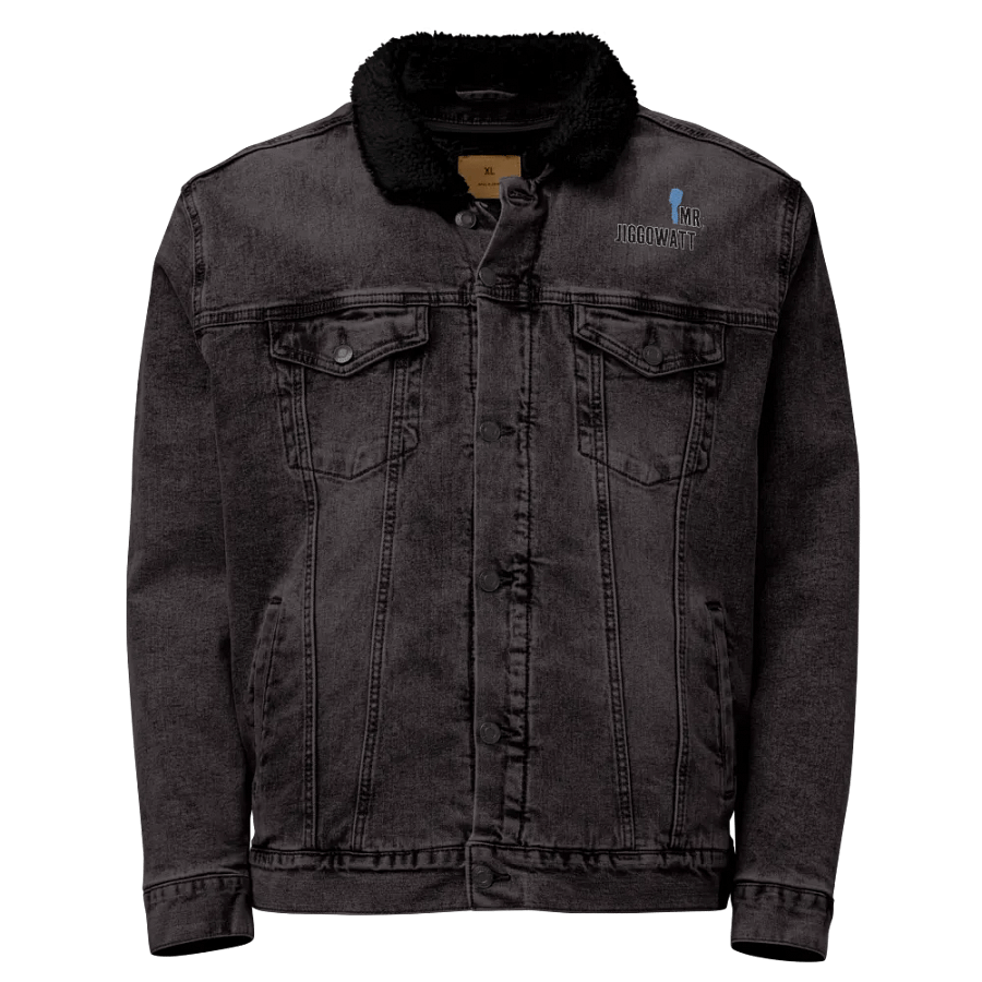 Mr. Jiggowatt Embroidered Unisex Sherpa Denim Jacket product image (1)