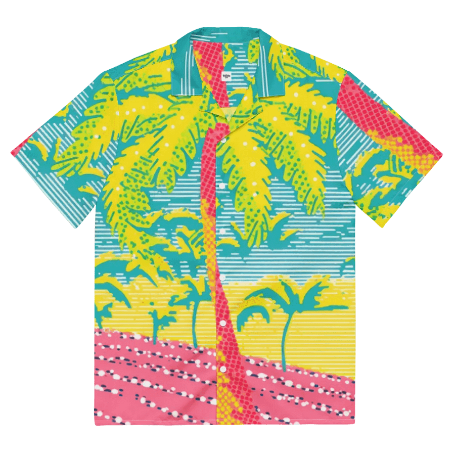 Neon Tropics Button-Down Shirt product image (6)
