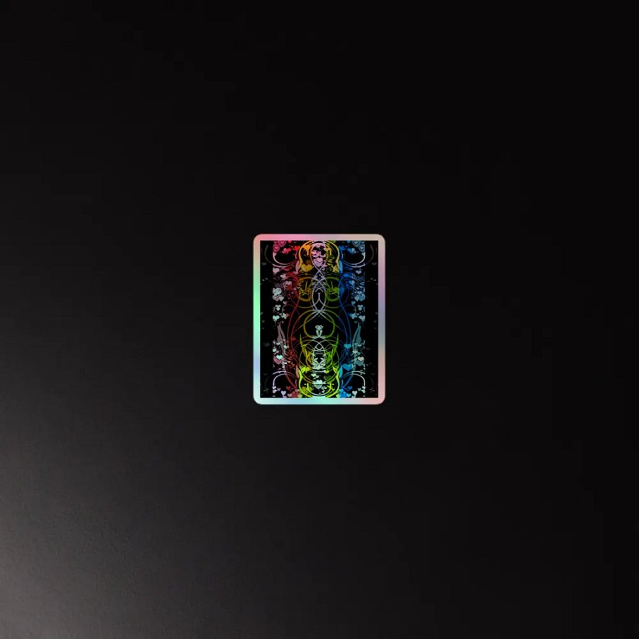 Queer Pride Flag Sticker (Flourish Variation) product image (4)