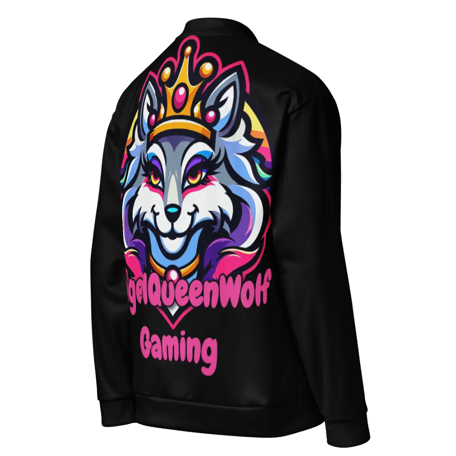 AngelQueenWolf Print Bomber Jacket product image (9)