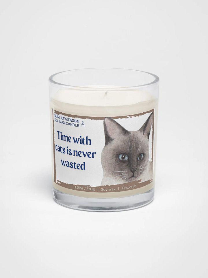 Siamese Cat Lover Best Gift, Large Capacity, Great Value & Eco-Friendly Candle – 1.2 lbs of Pure Serenity product image (1)