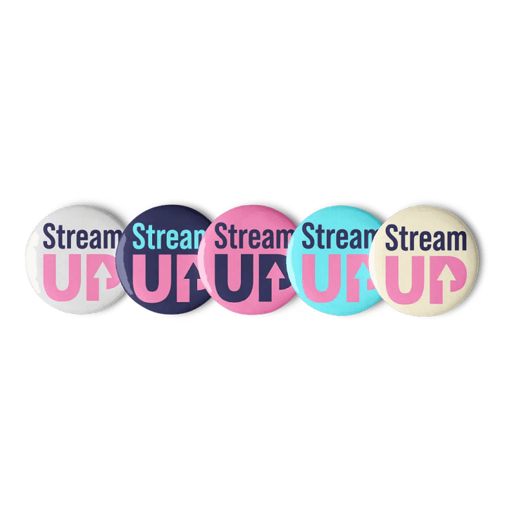 Stream UP Logo Pin Button Set product image (1)