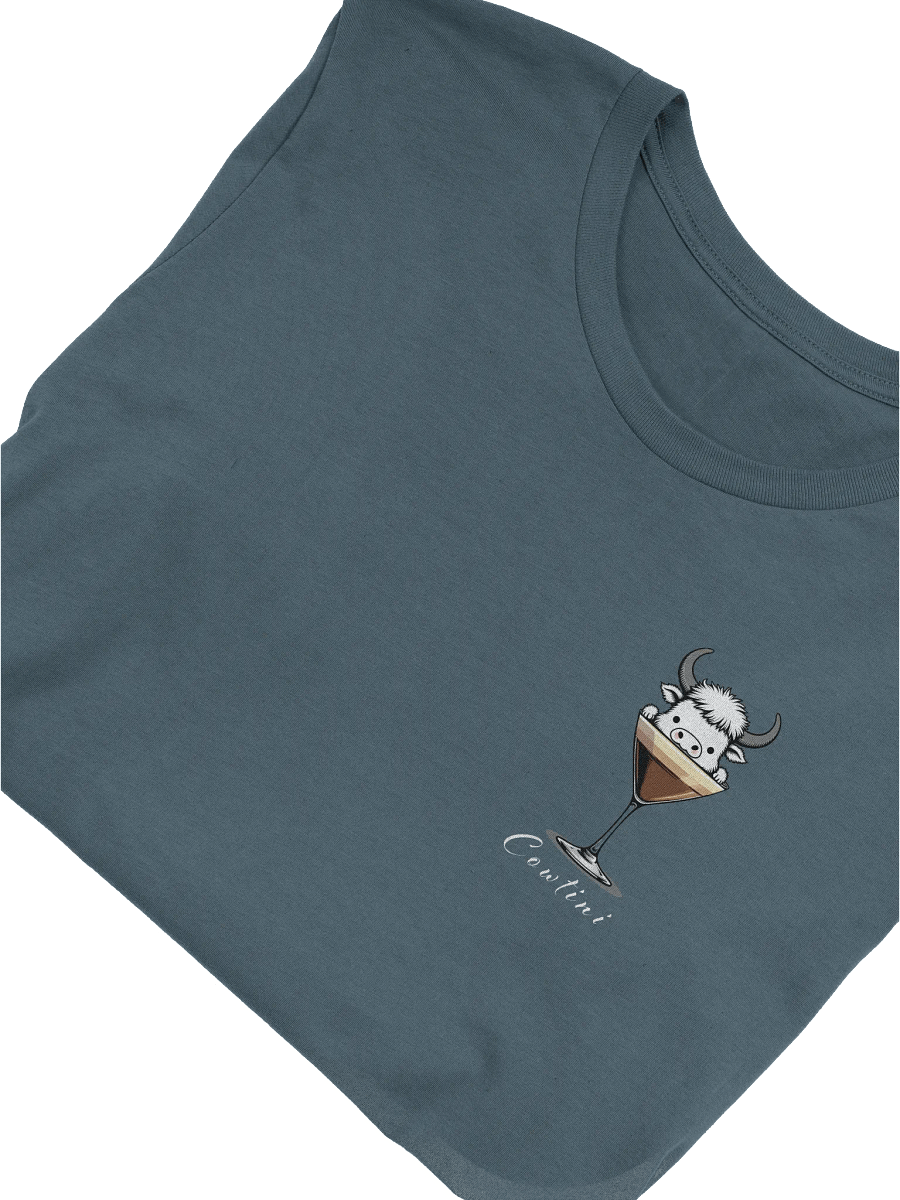 Cowtini T-Shirt, Cute Highland Cow Coffee Tee, Funny Espresso Martini Shirt, Barista Gift, Quirky Coffee Lover Graphic product image (2)