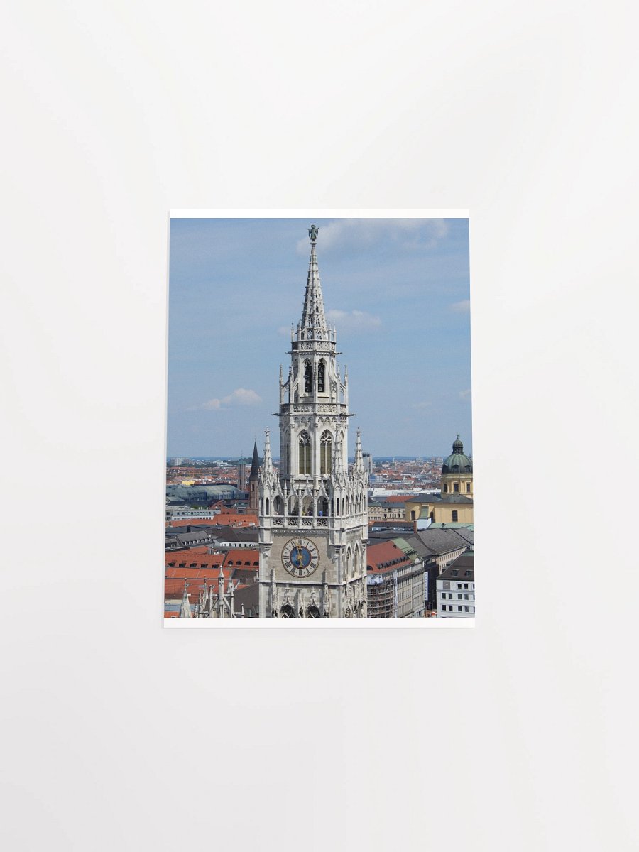 Munich - New Town Hall Bell Tower and skyline - print/poster product image (13)