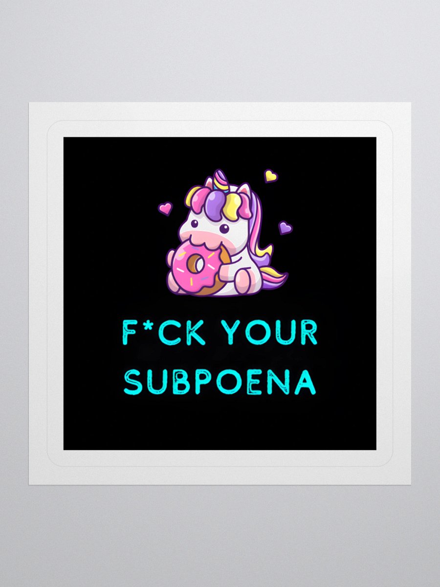 F*ck Your Subpoena Sticker product image (1)