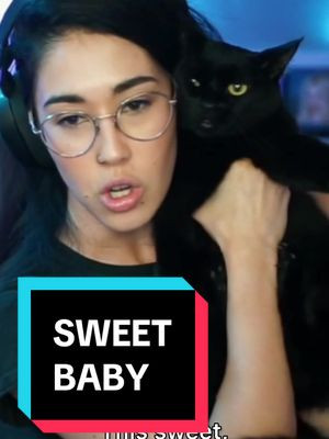 She was NOT having it 😭😂 #twitch #streamer #twitchstreamer #cat #cats #blackcat 