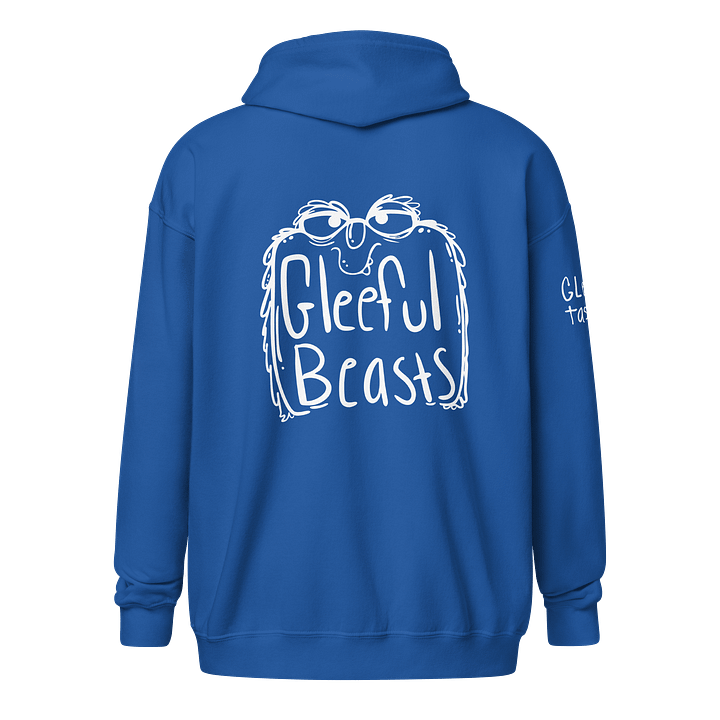 Balloof Heavyweight Zip Up - White Imprint product image (2)