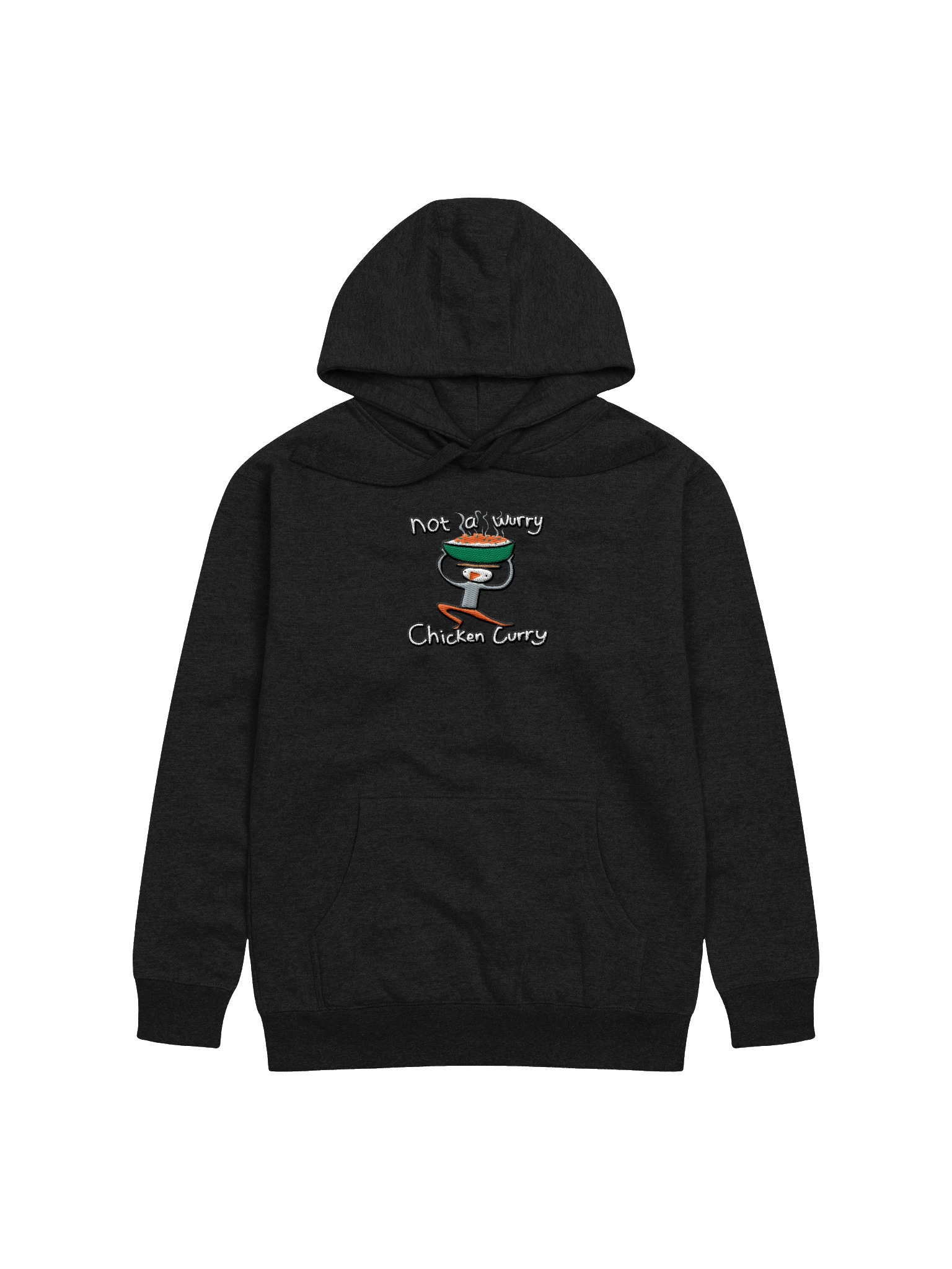 Embroidered Not a Wurry Chicken Curry Premium Hoodie product image (5)