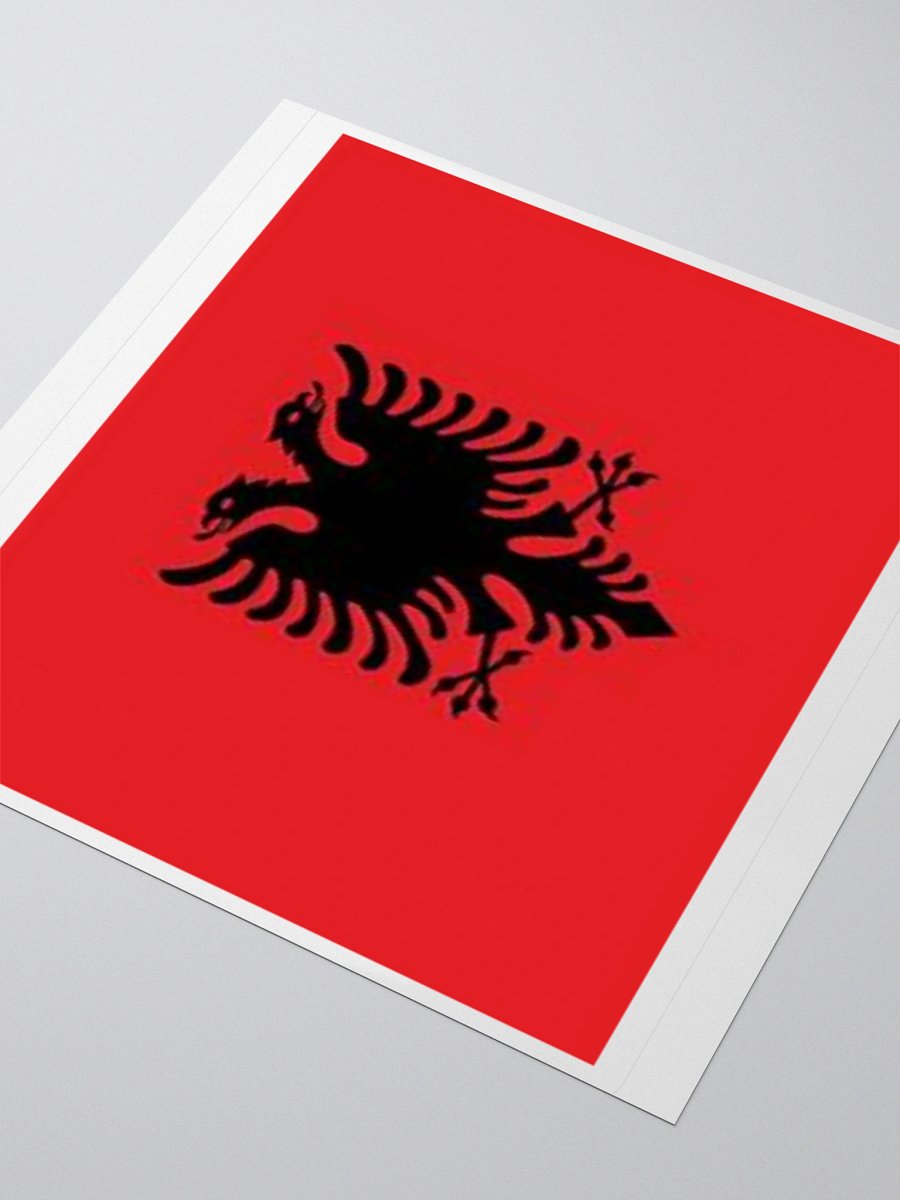 Exclusive Albania Flag Kiss-Cut Stickers - High-Quality Vinyl, Multiple Sizes product image (9)