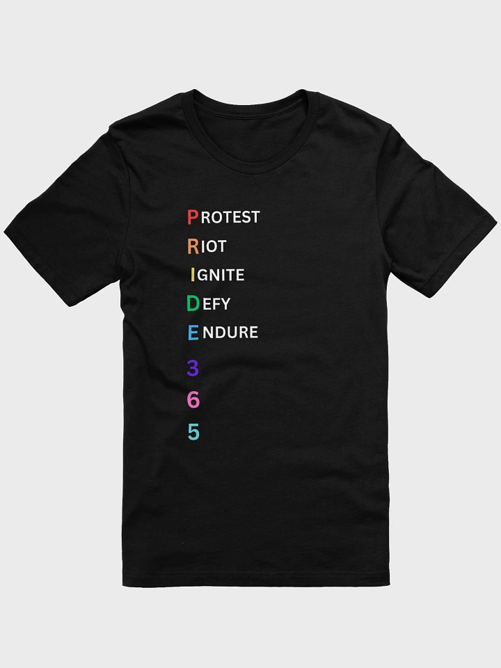 Pride 365 (protest, riot, ignite, endure) Tee product image (1)