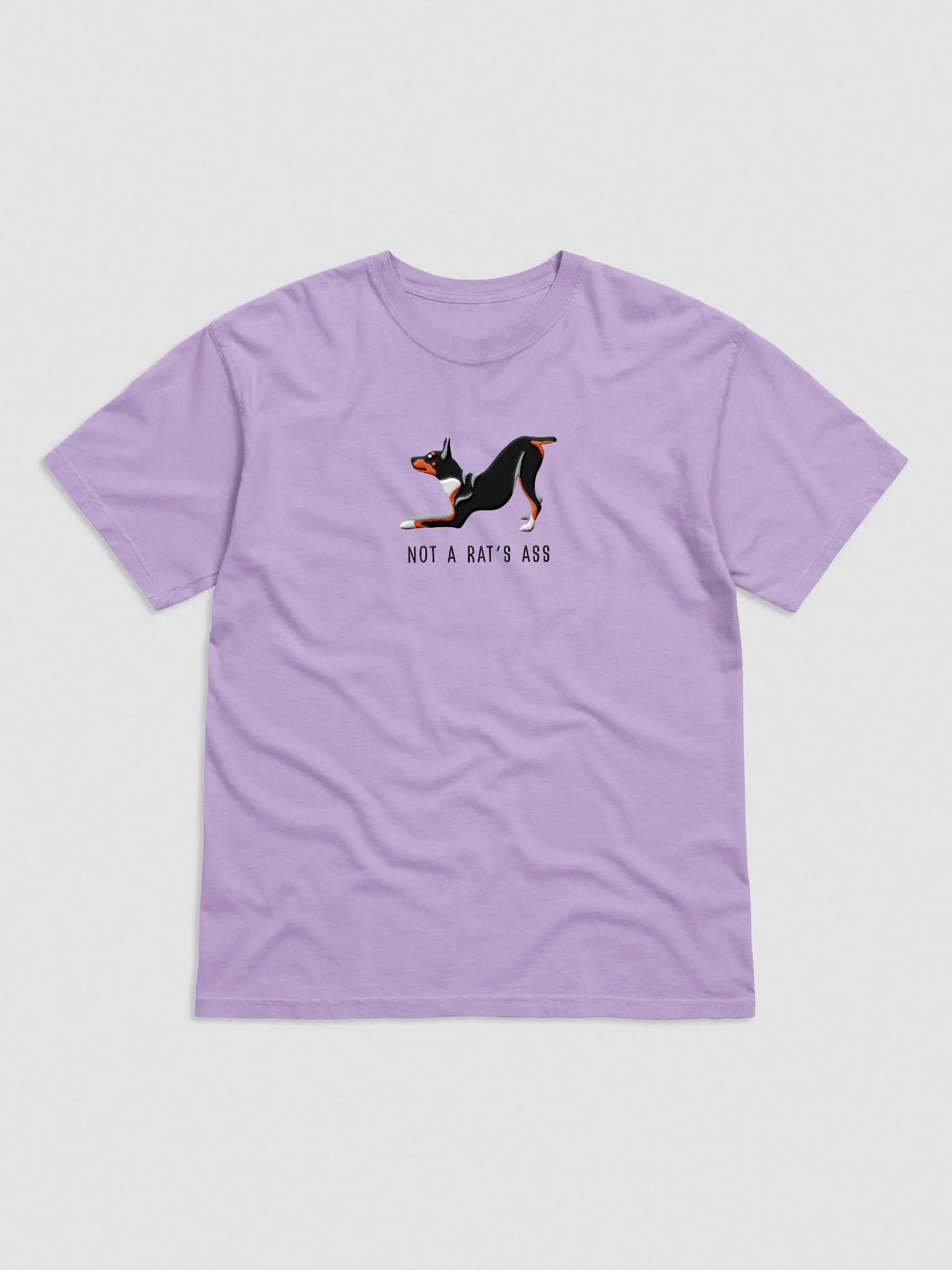 Not a Rat's Ass T-Shirt(Embroidered) of a Rat Terrier(Tricolor) product image (4)