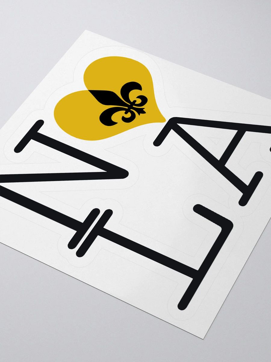 I LOVE NOLA **BIGSHOT STICKER** (GOLD HEART) product image (3)