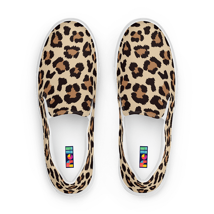 Leopard Print Men's Slip-On Canvas Shoes product image (1)