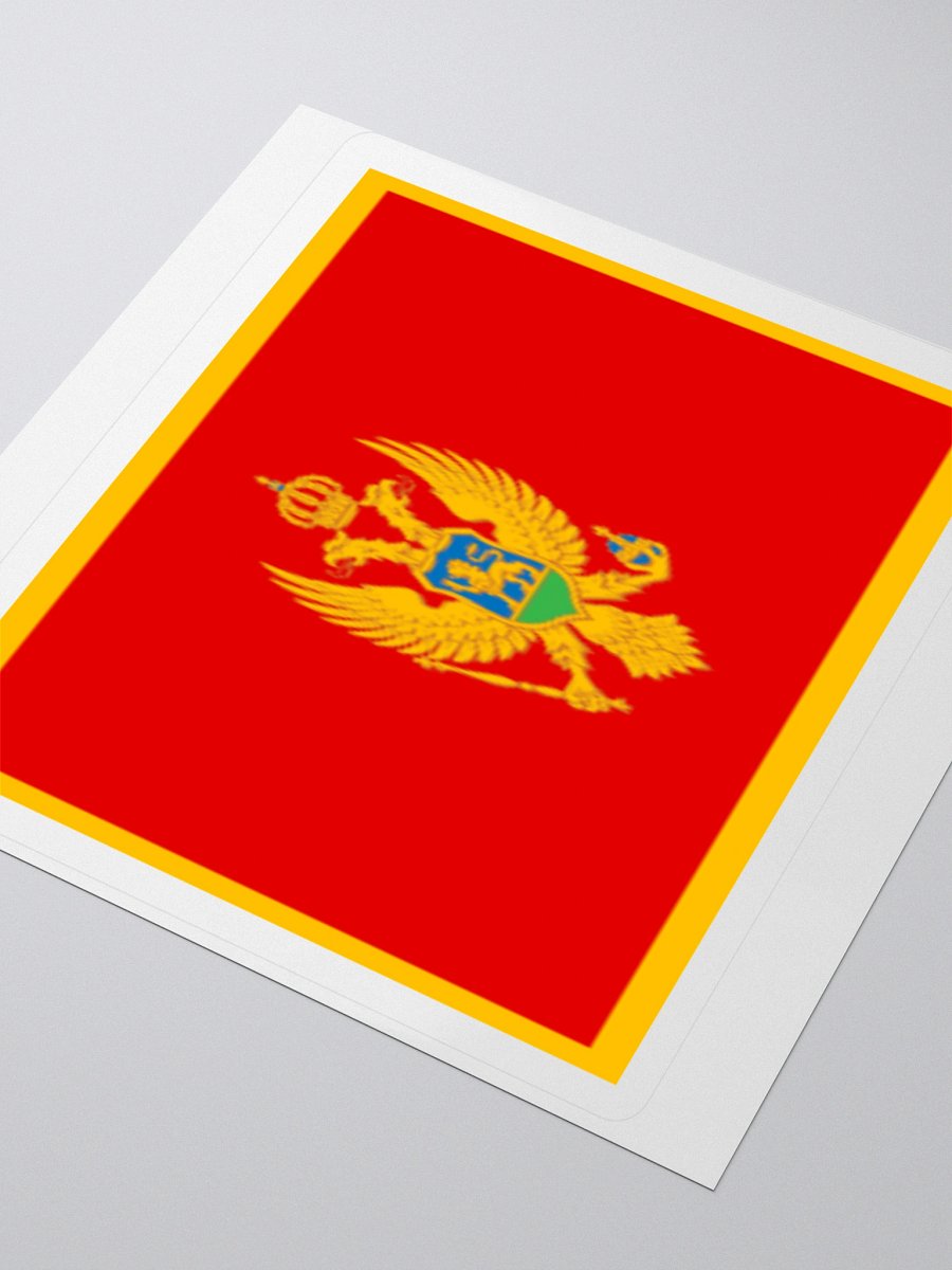 Exclusive Montenegrin Flag Kiss-Cut Sticker by TDS Music product image (3)