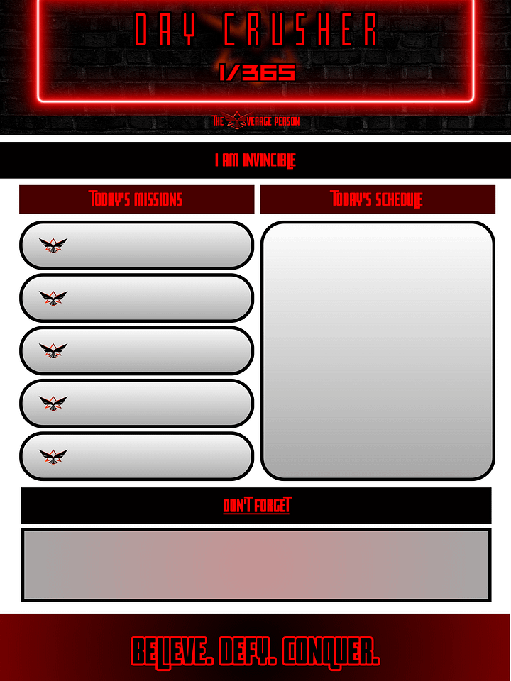 FREE 30 DAY CRUSHER (Planning Journal) product image (2)