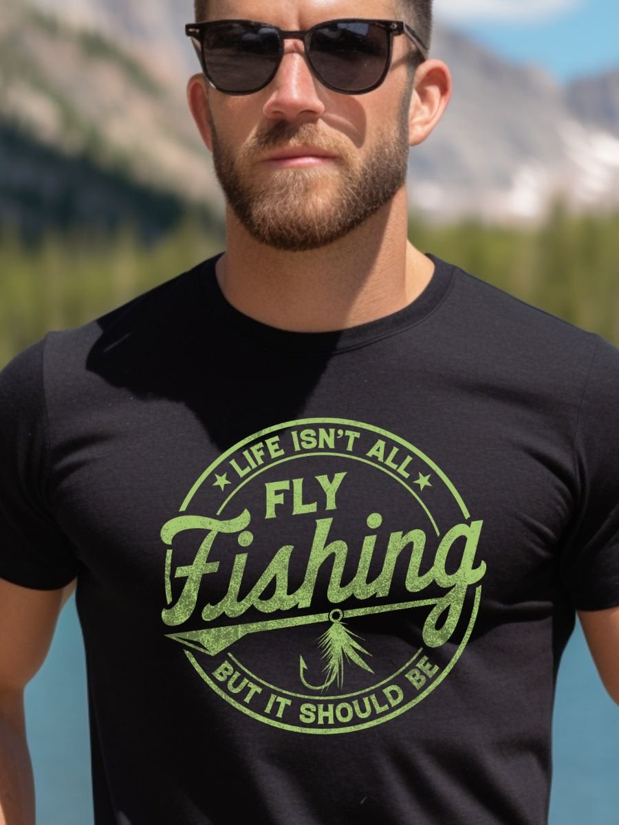Fly Fishing Gildan 64000 Unisex Tshirt product image (1)