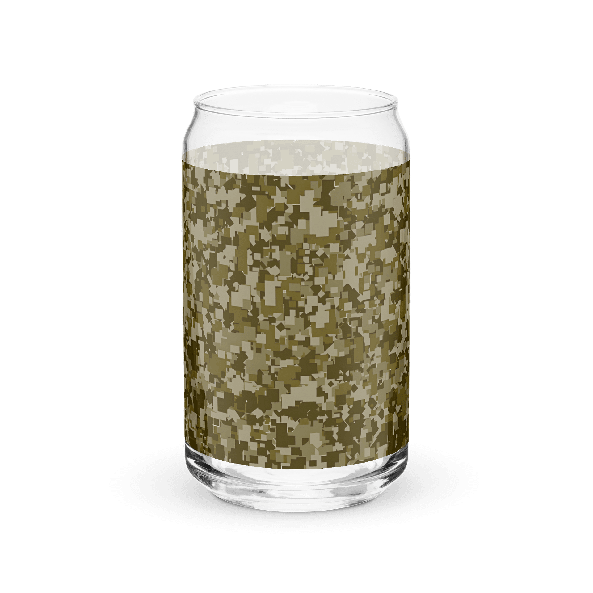 Pixelated Camo Can-Shaped Glass product image (8)