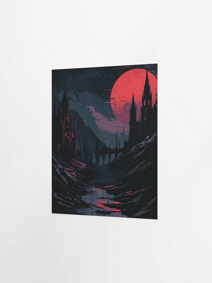 Red Eclipse Cathedral Matte Poster product image (11)