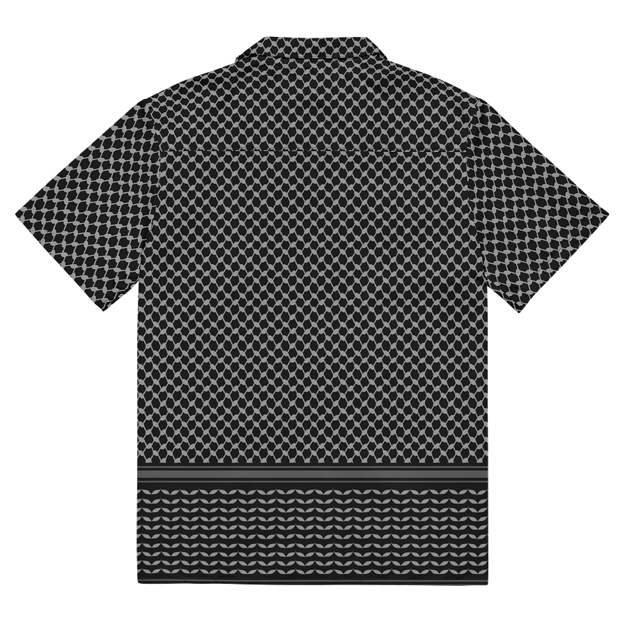 Kufiya Button Down Shirt Black & Grey product image (4)