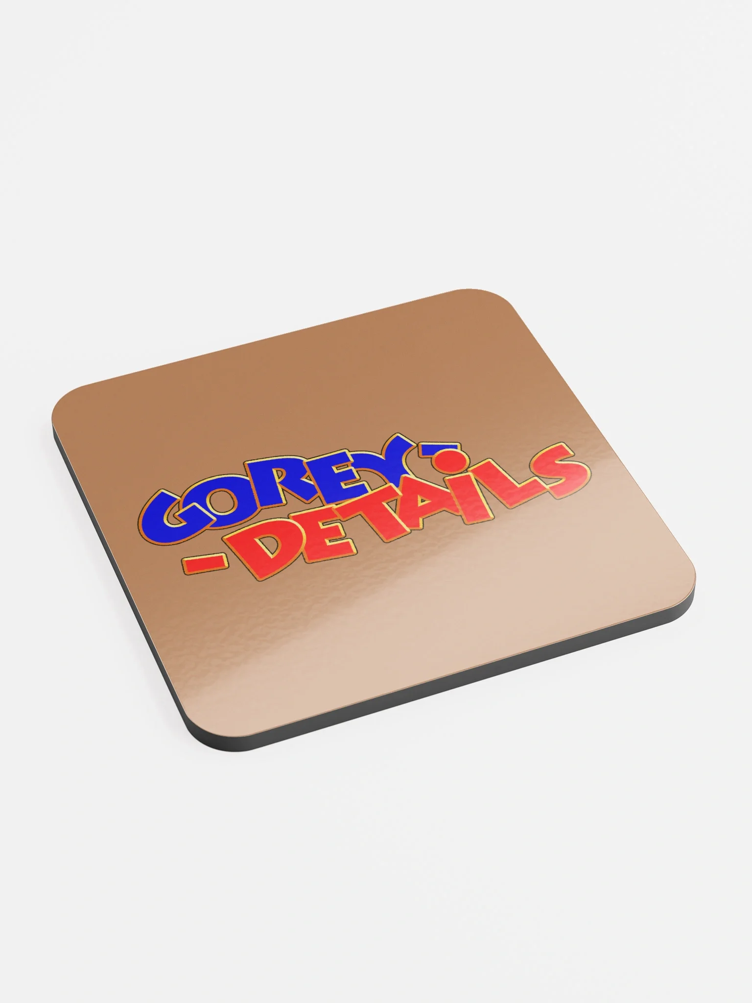 Bear and Bird - Glossed Cork Coaster product image (2)