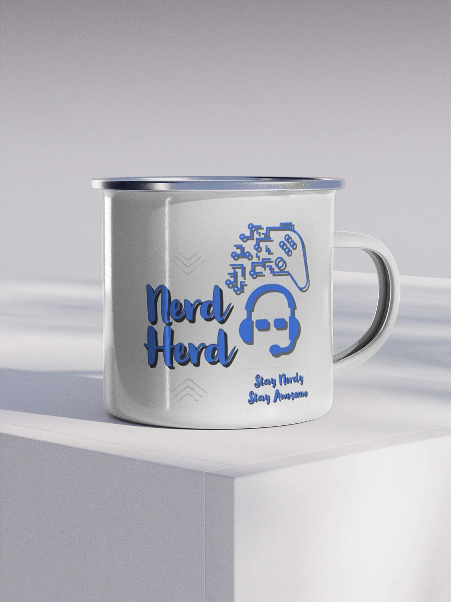 Nerd Herd Enamel Mug (Clear) product image (4)