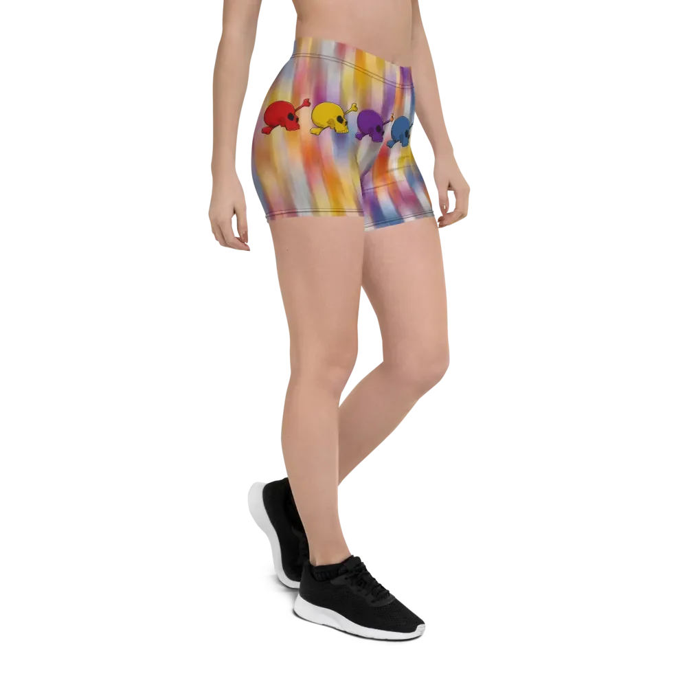 Whimsical Skulls All-Over Print Shorts product image (6)