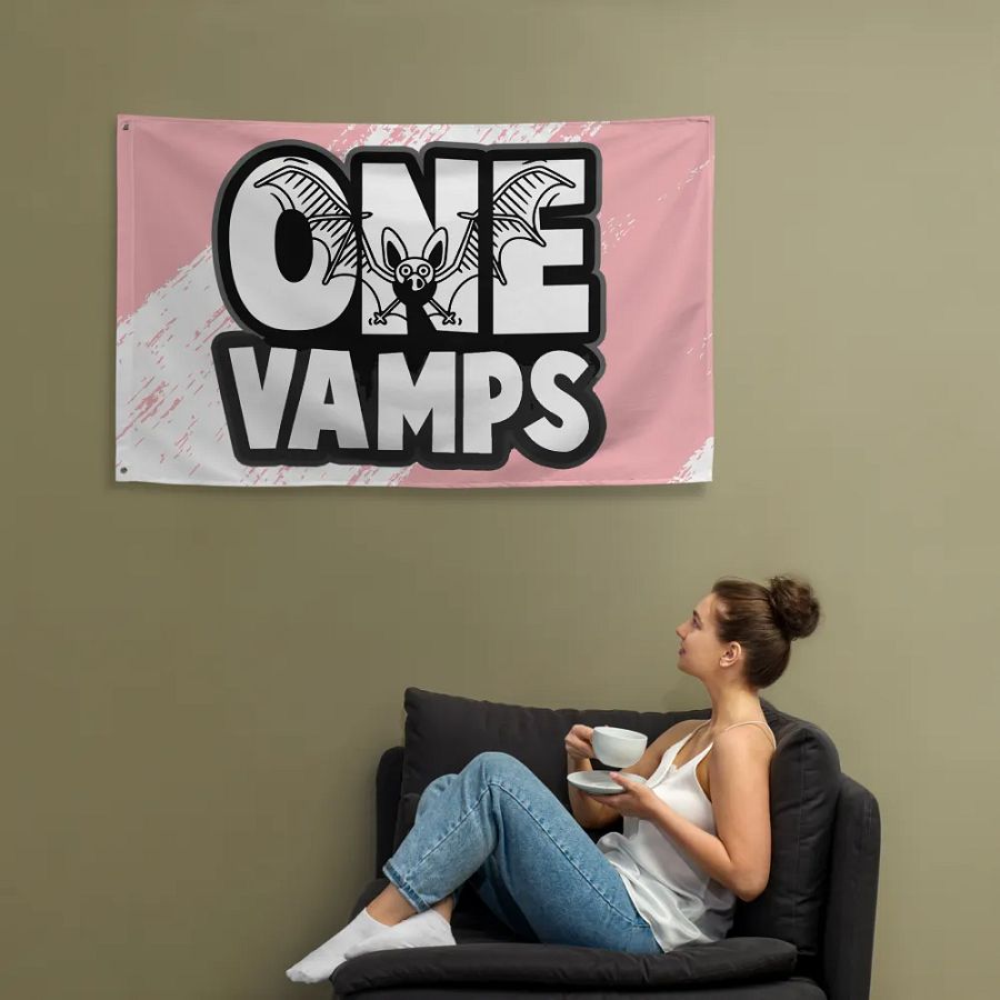 Flag OneVamps With Bat-Pink Color product image (12)