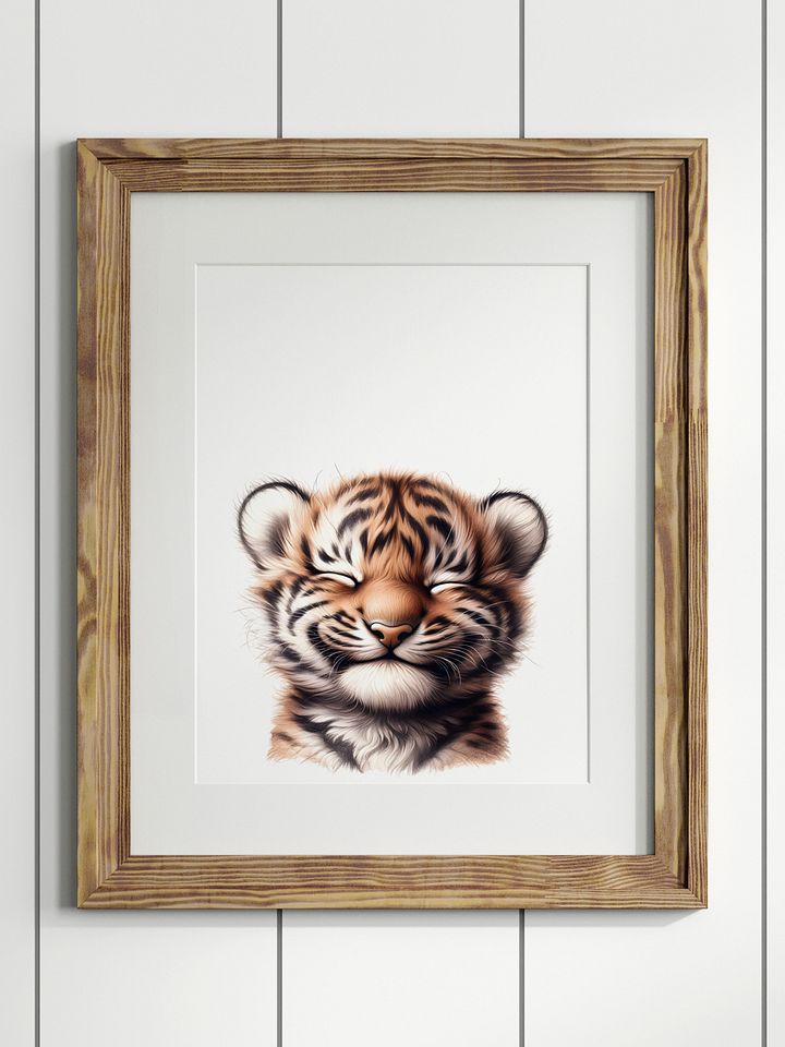 Happy Baby Tiger Nursery Decor Print product image (1)