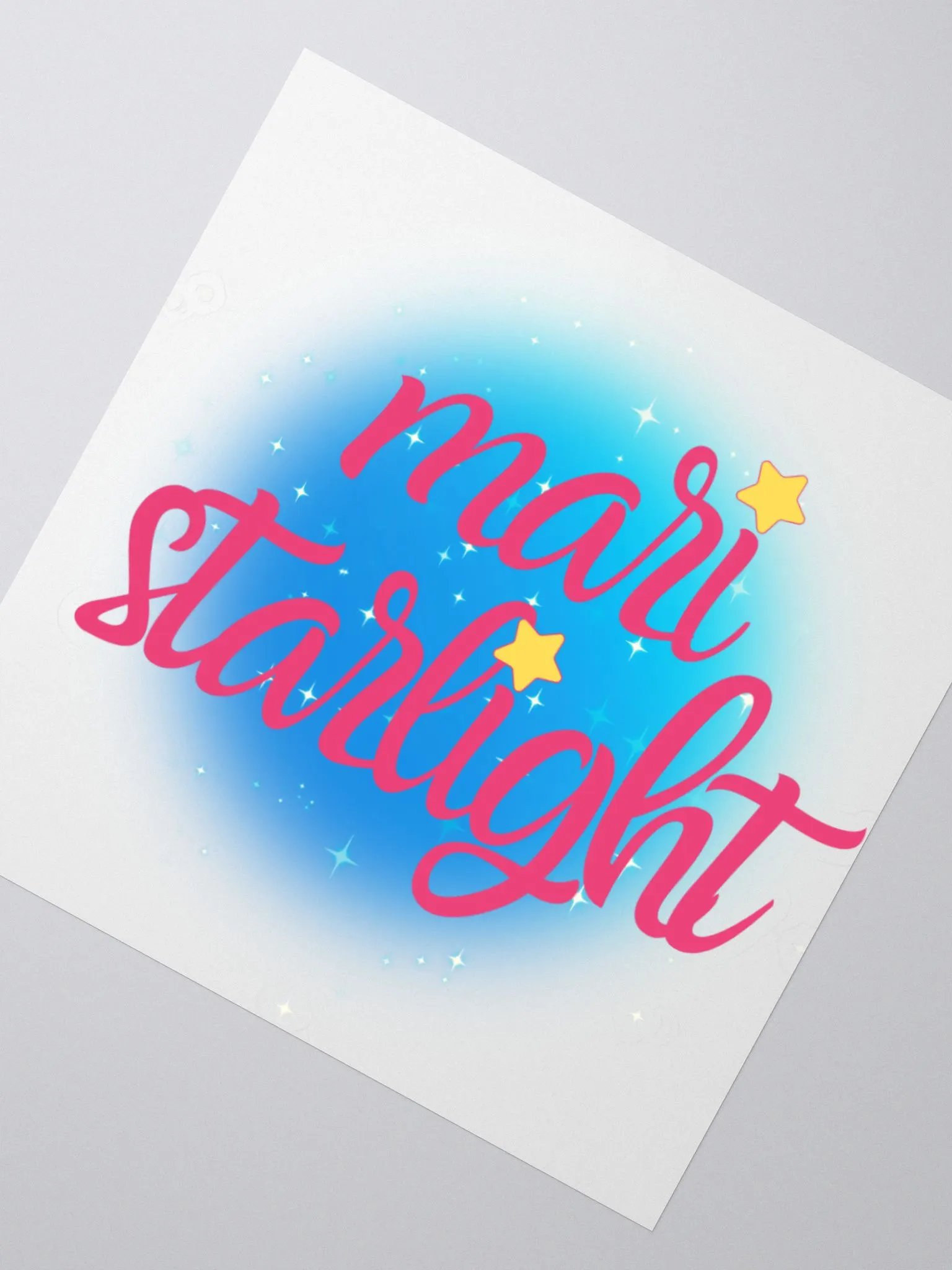 Logo Sticker w/sparkle background product image (6)