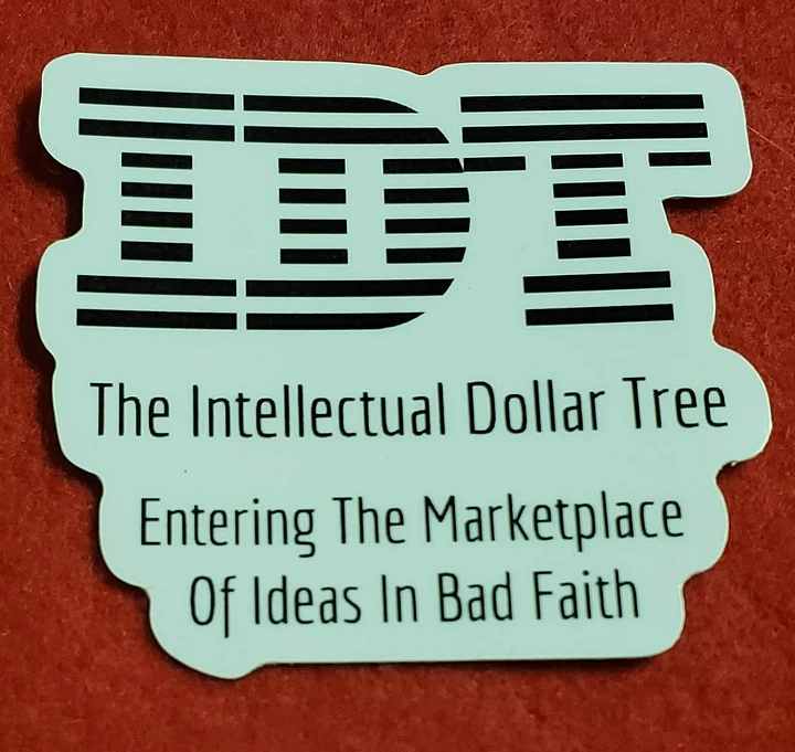 Intellectual Dollar Tree Sticker product image (1)