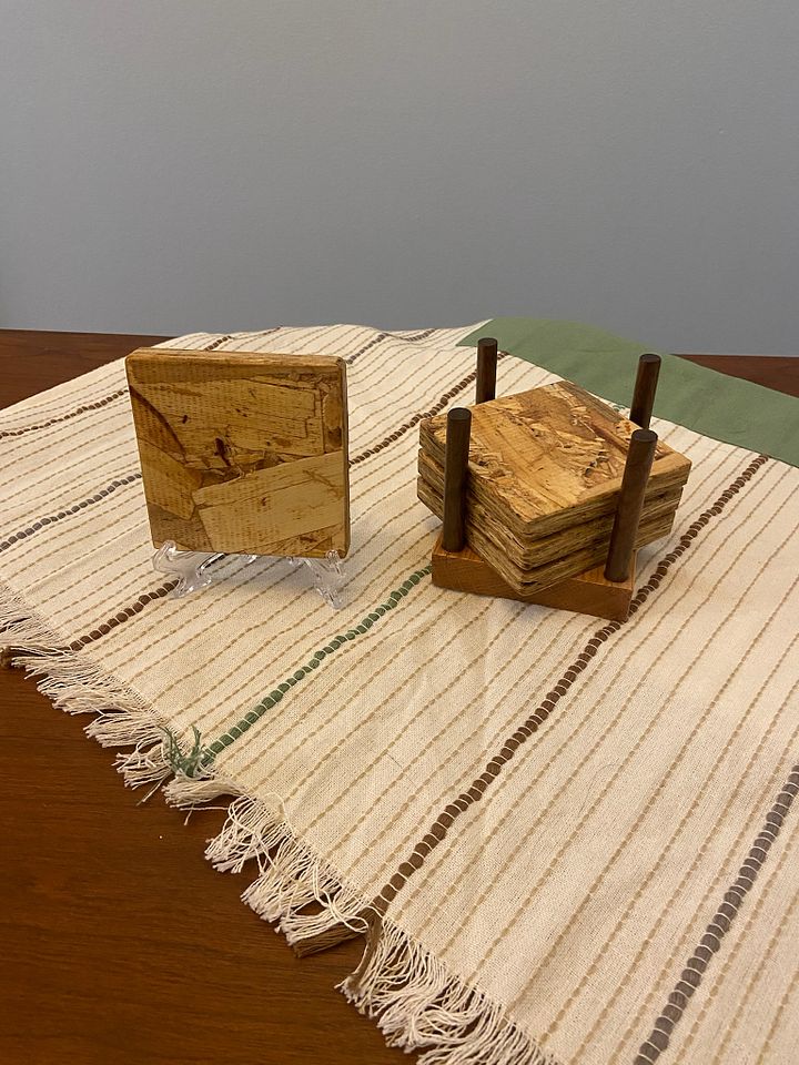 OSB Plywood Coasters with Base - v3 product image (2)