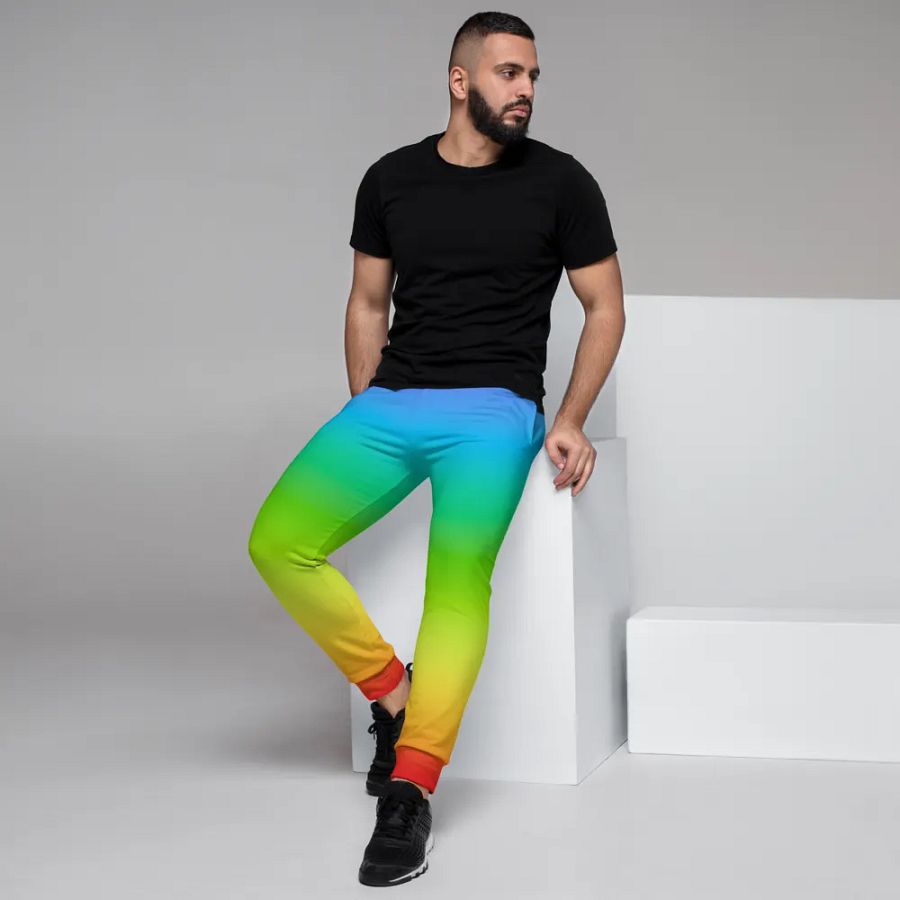Rainbow Recycled Men's Joggers product image (6)