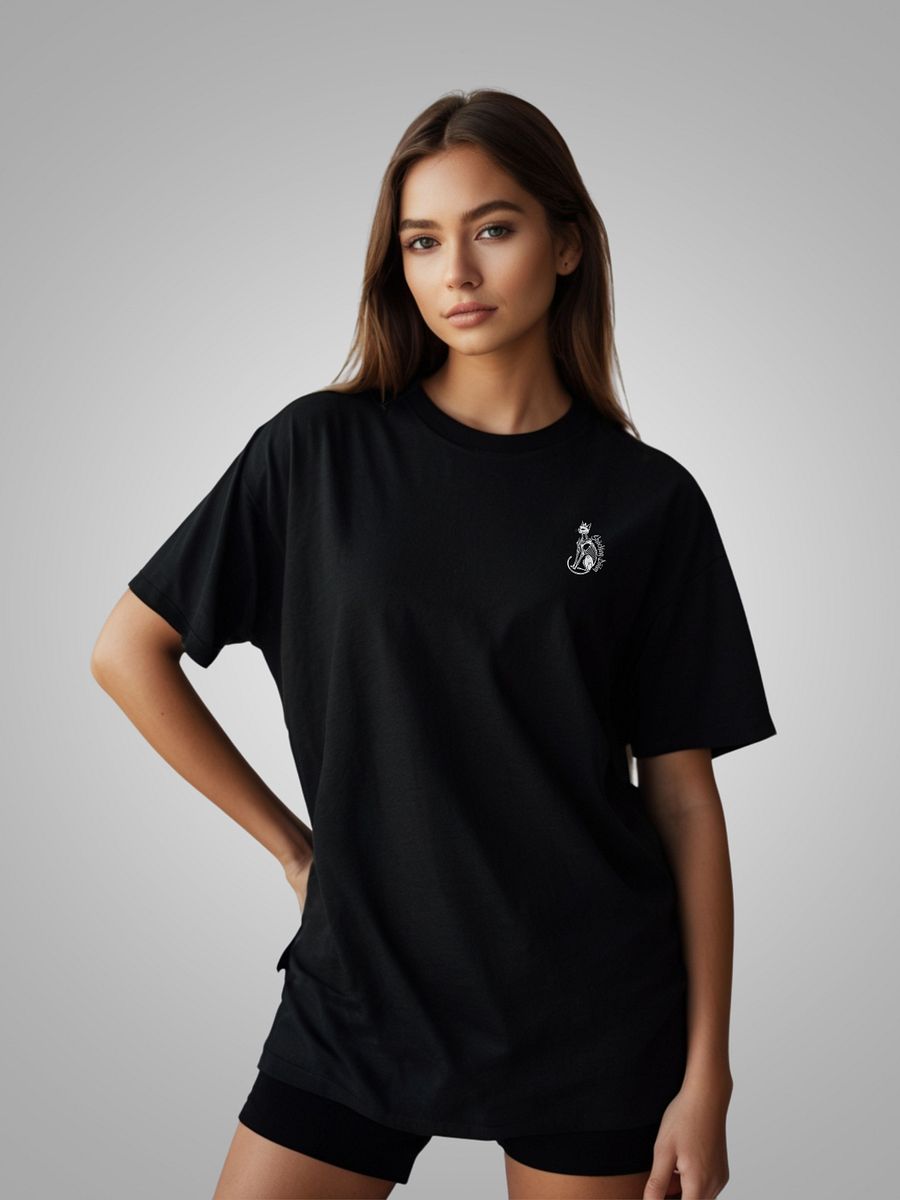 Catacomb King – Skeleton Cat Graphic T-Shirt | Occult Gothic Streetwear | Unisex Cotton Tee product image (4)