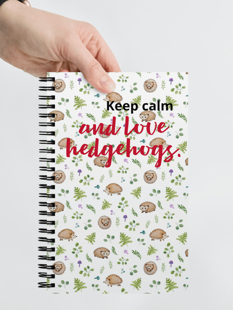 Keep Calm and Love Hedgehogs Notebook product image (5)