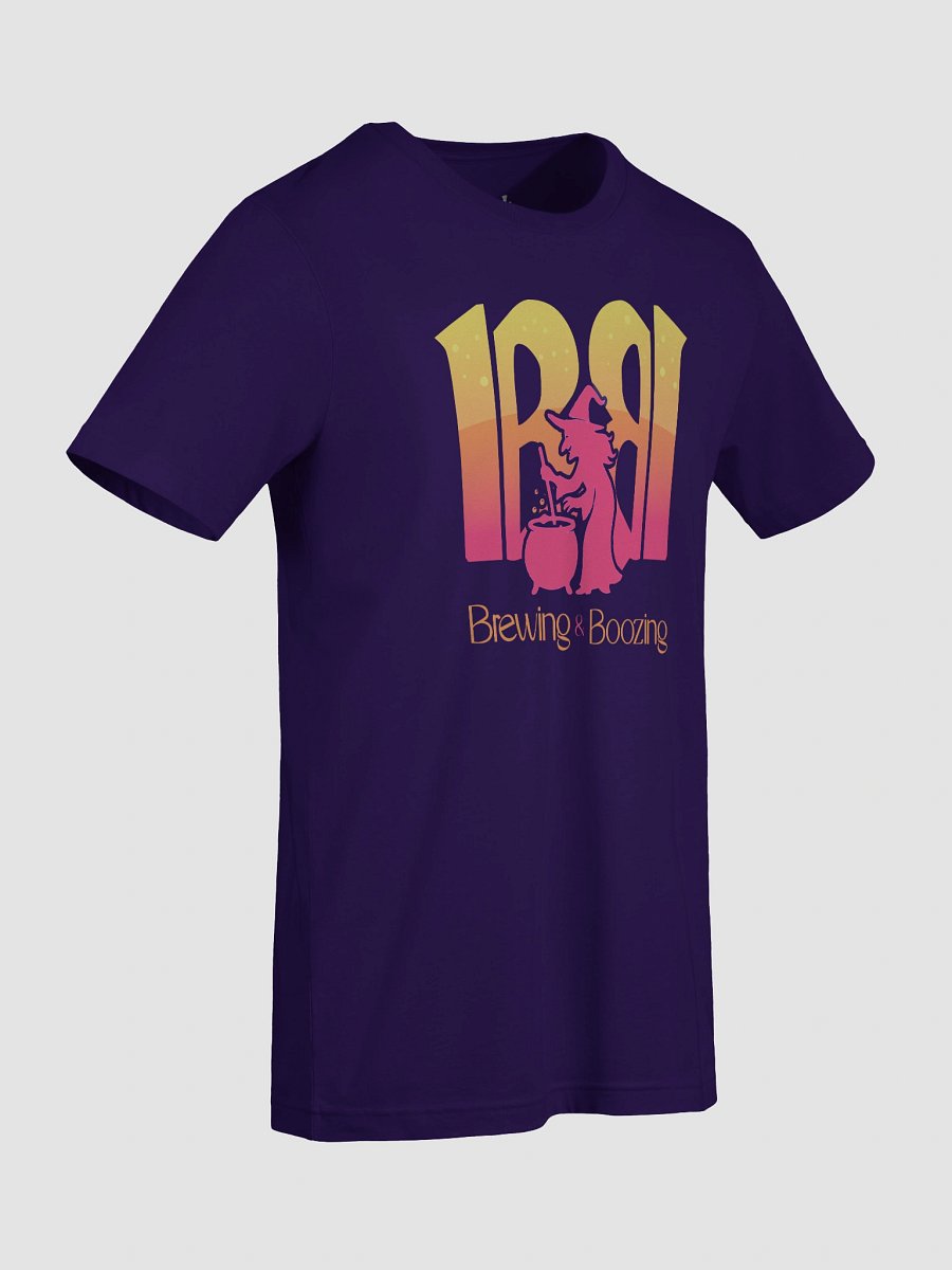Brewing & Boozing – Funny Boozy Halloween Witch T-Shirt product image (9)