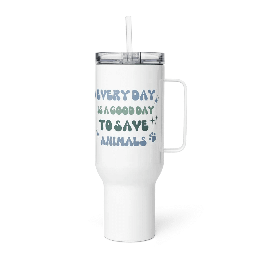 "In my vet tech era" Travel Mug with a Handle product image (17)
