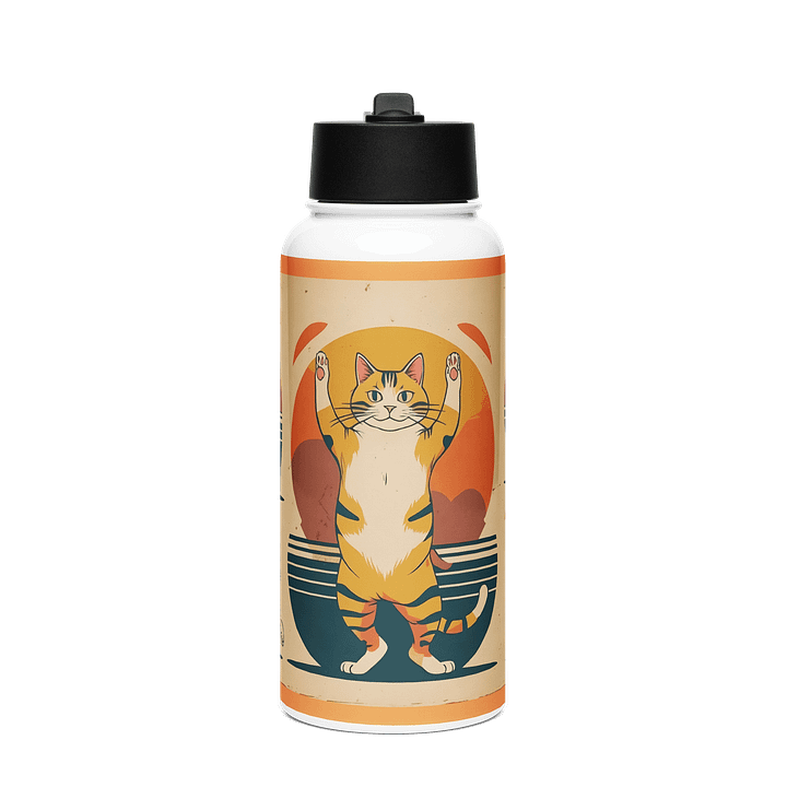 Zen Cats Stainless Steel Water Bottle product image (1)