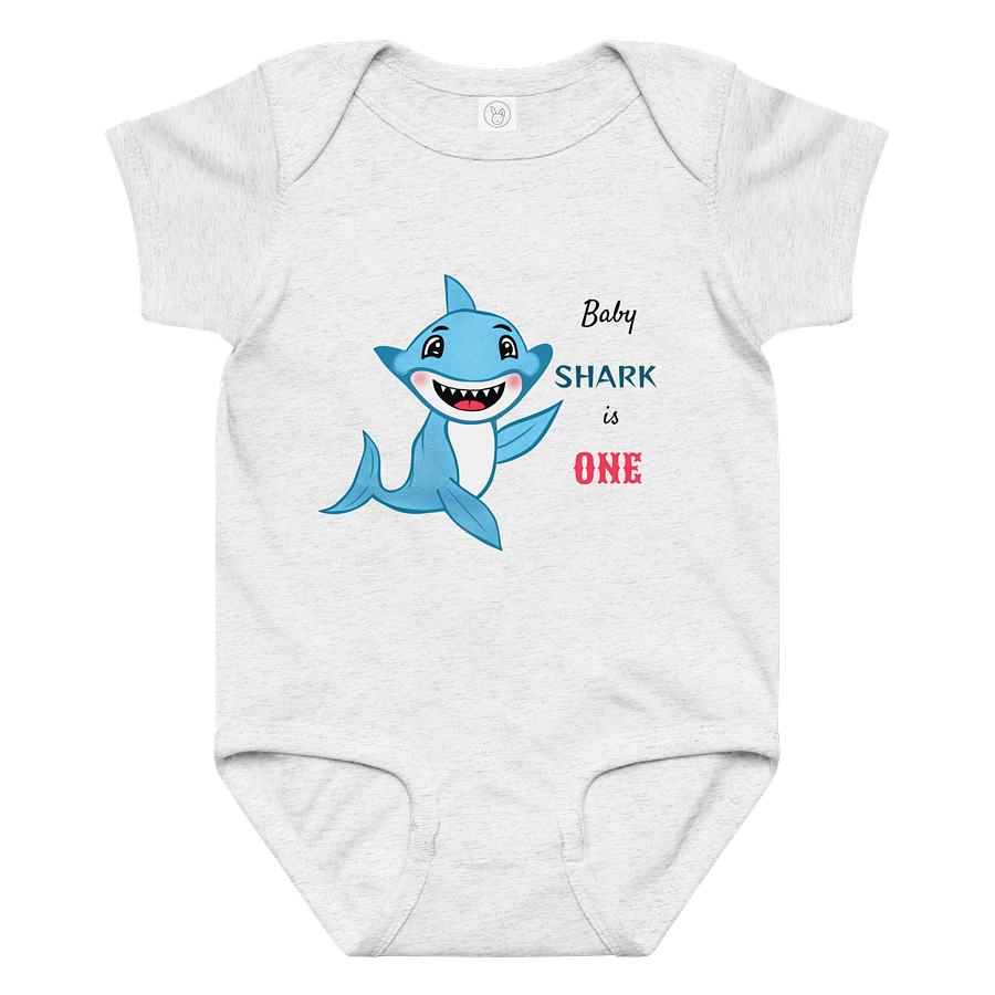 Cheerful Shark Baby Bodysuit product image (2)