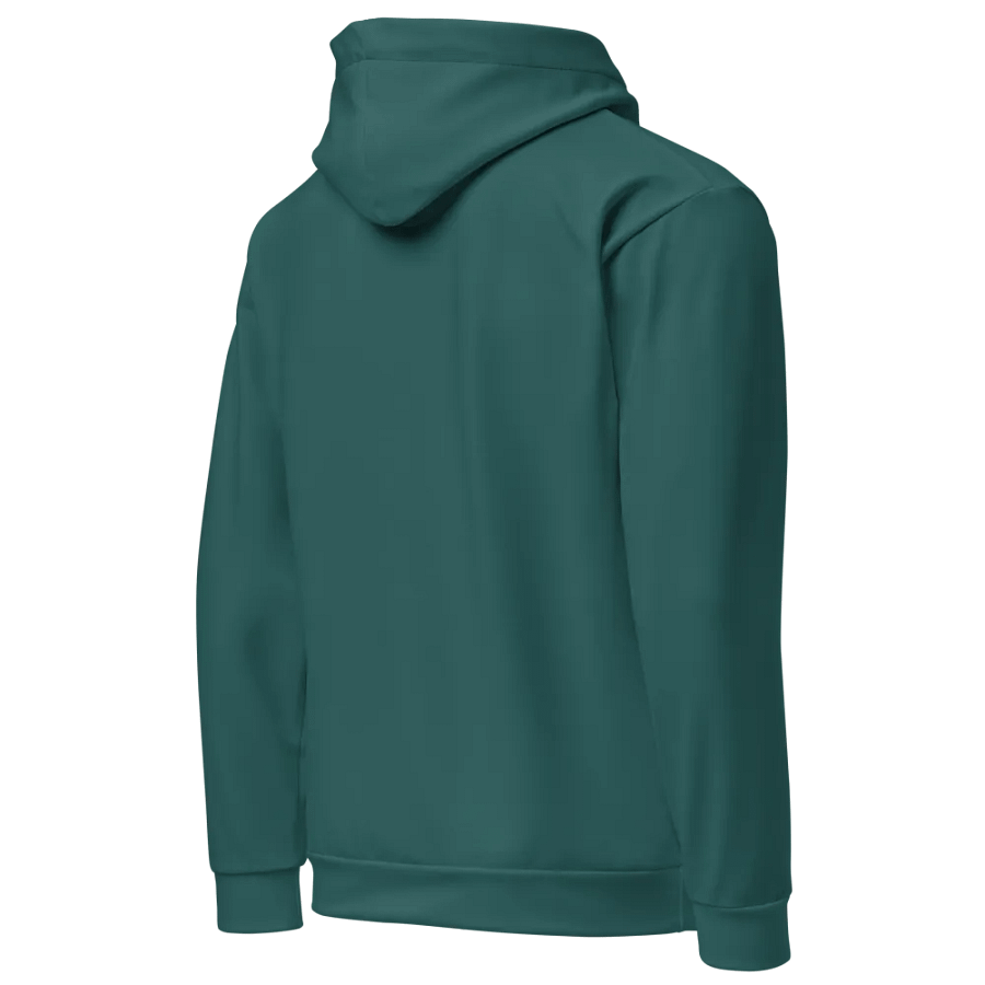 Plain Teal Green Soft Summer Unisex Recycled Polyester Heavyweight Premium Hoodie by Treasure Pie product image (4)