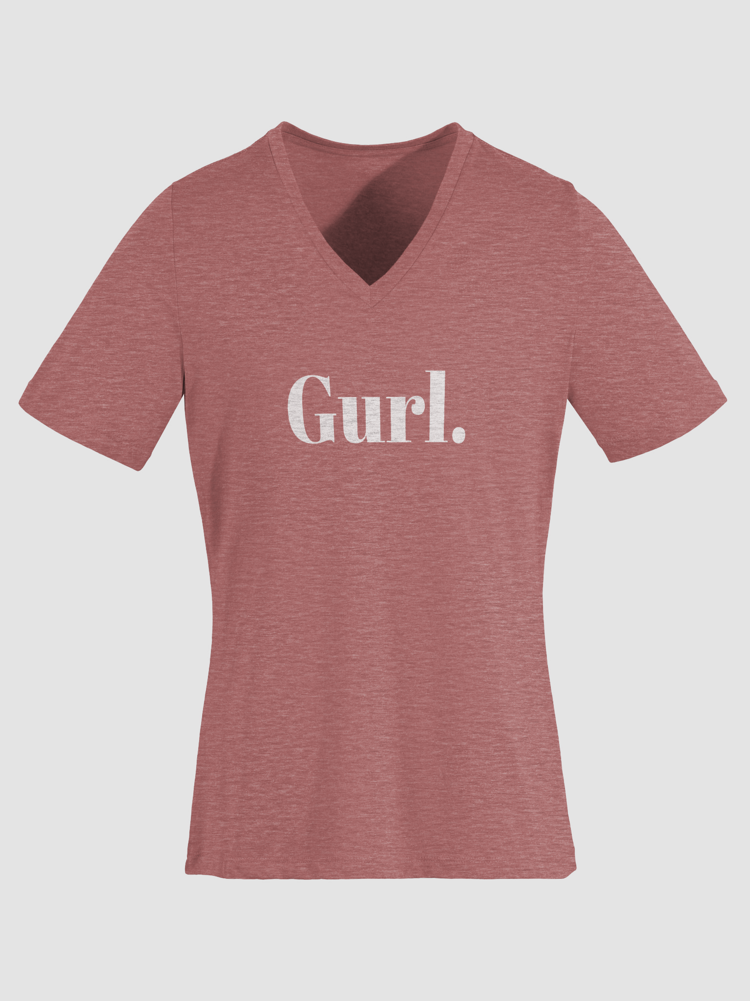 Gurl Relaxed V-Neck Tee - White product image (15)