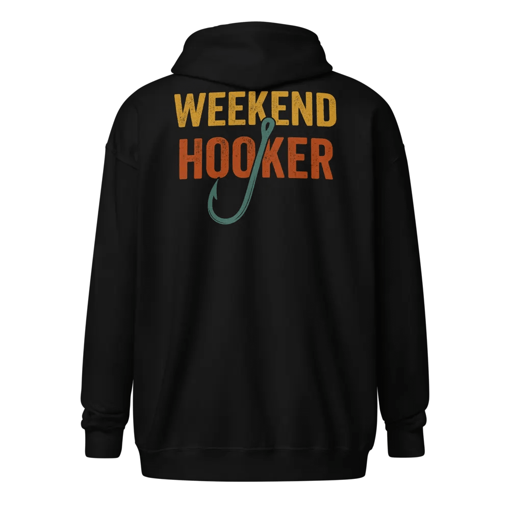 Weekend Hooker - Reel Fun zip-up hoodie for Fishing Enthusiasts product image (1)