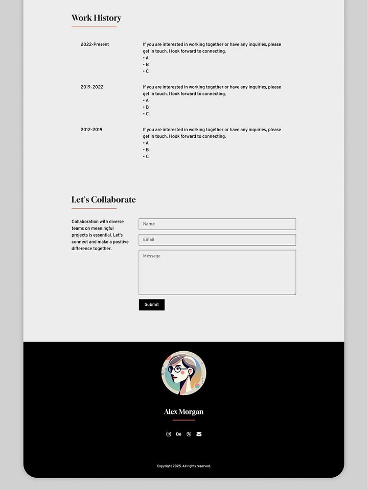 Elevate Design - Personal Portfolio Carrd Template product image (2)