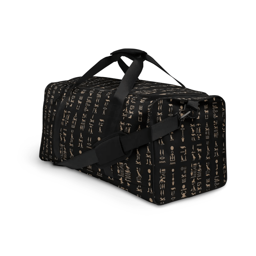 Isis Black Hieroglyphs All-Over Duffle product image (3)