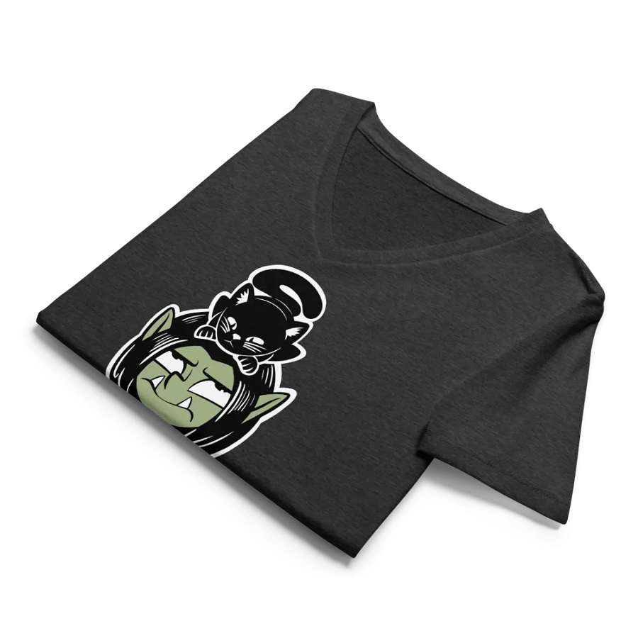 Drafli and Cat Women's V-neck T-shirt product image (8)