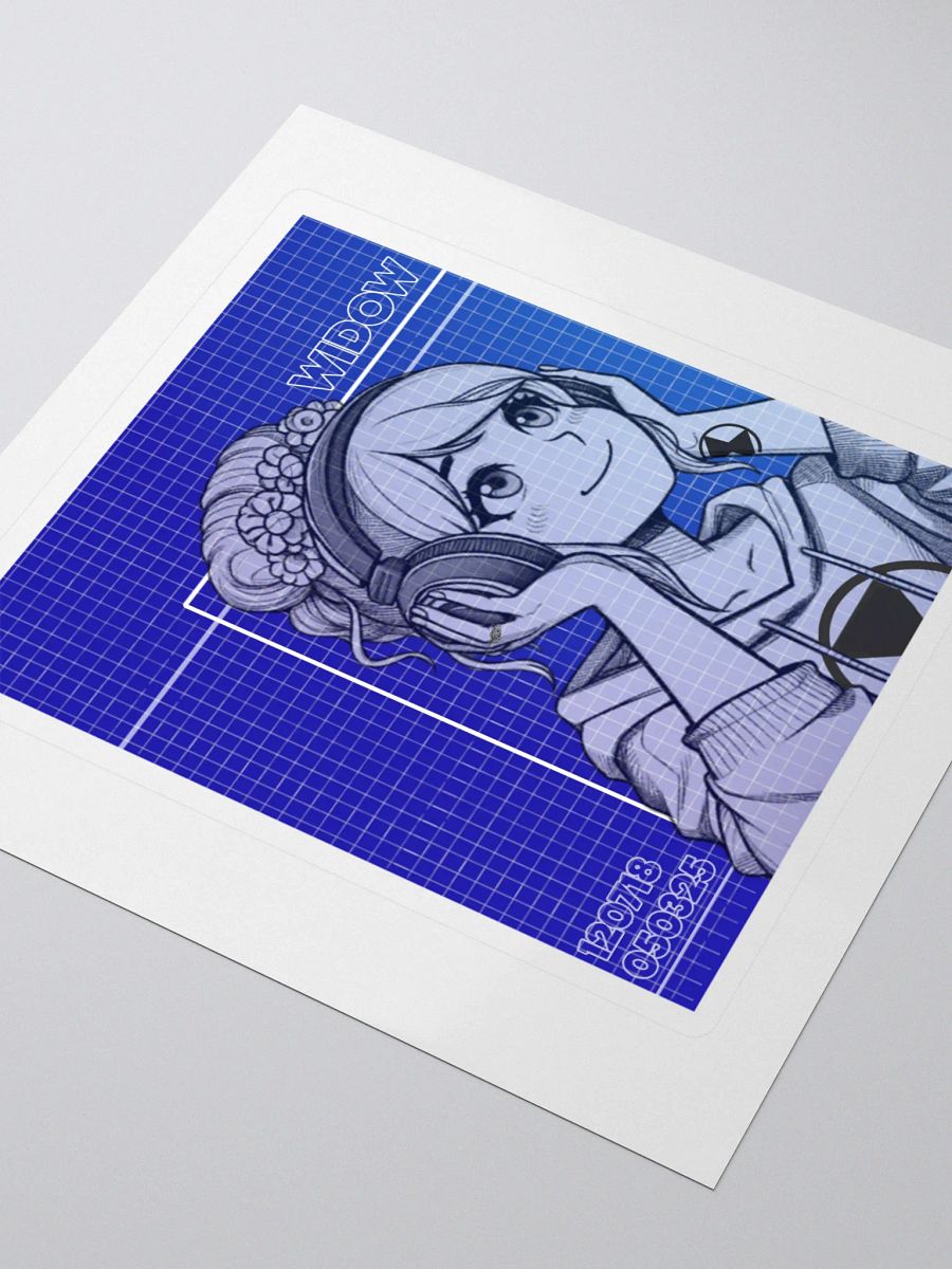 Widow Blueprint Sticker product image (6)